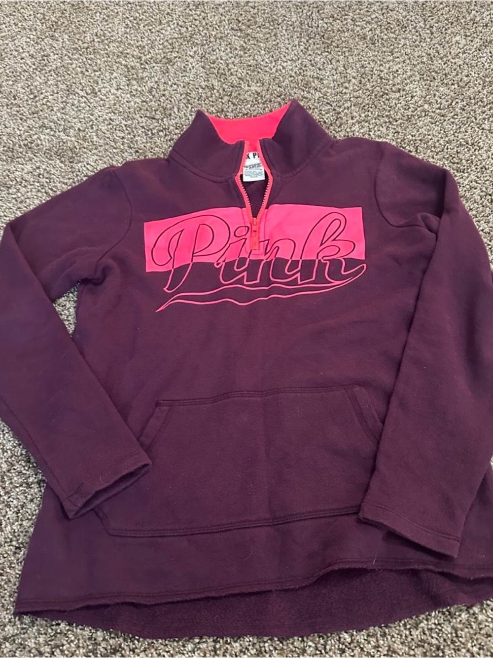 Victoria's Secret PINK Red and Maroon Cozy Pullover